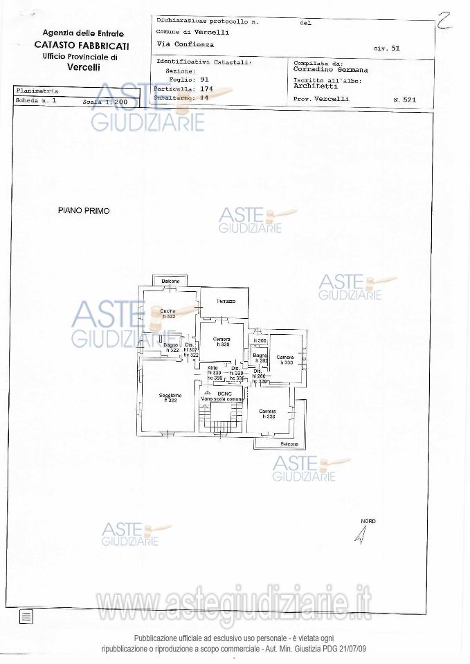 Garage in Via Confienza, 51, 13100 Vercelli Vc, Italia 51, Vercelli, {3} - Planimetria 1