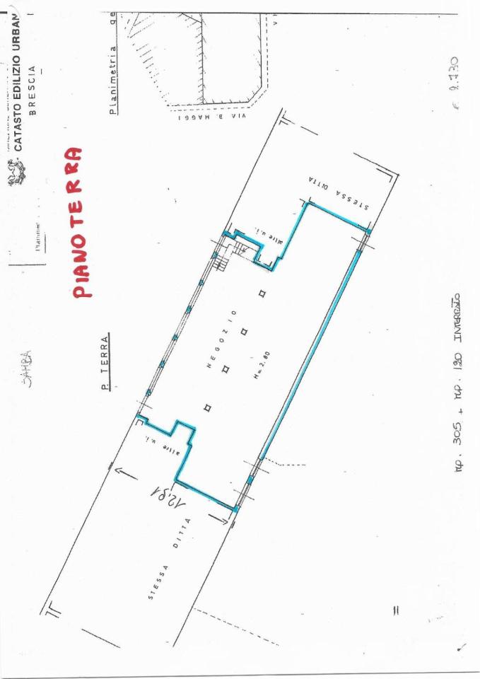 Negozio in affitto, Via Angelo Inganni, Brescia - Planimetria 1