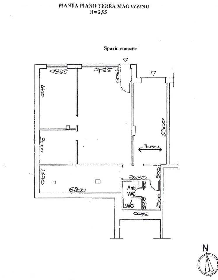 Magazzino in Via Casilina 1616, Roma, {3} - Planimetria 1