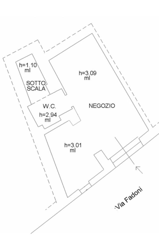 Negozio in Via Fadoni 10, Cervaro, {3} - Planimetria 1