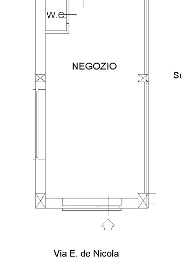 Negozio in Via Enrico De Nicola 1, Cassino, {3} - Planimetria 1
