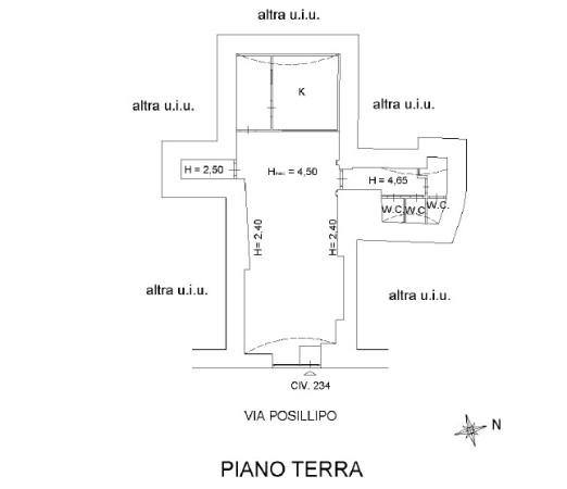 Negozio in Via Posillipo, Napoli, {3} - Planimetria 1