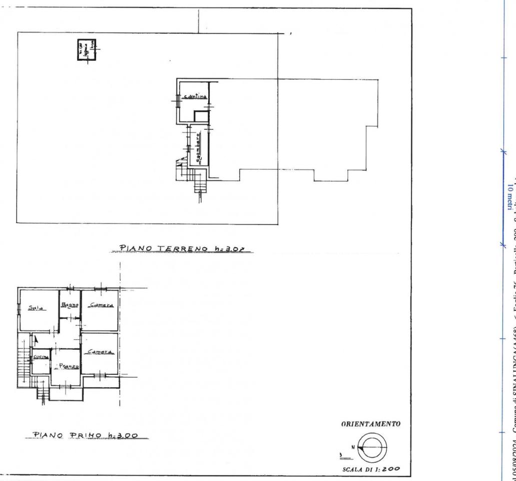 Terraced house, Sinalunga - Planimetry 1