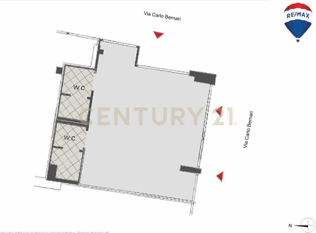 Palazzina commerciale in Via Carlo Bernari 19, Roma, {3} - Planimetria 1
