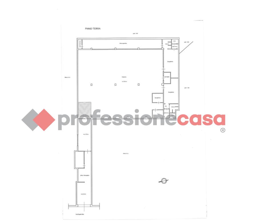 Negozio in Via Brigata Bari  150, Bari, {3} - Planimetria 1