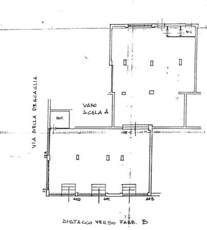 Negozio in Via Pescaglia, Roma, {3} - Planimetria 1