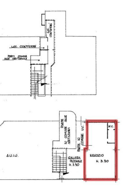 Negozio in Via Alcide De Gasperi, 19, Altavilla Vicentina, {3} - Planimetria 1