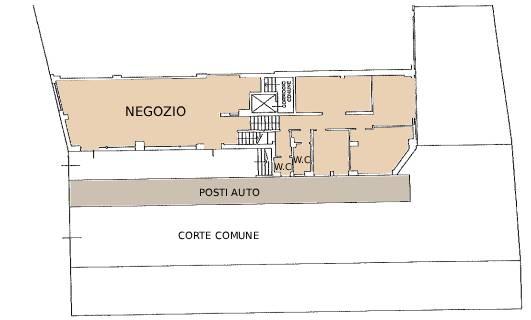 Negozio in Viale Milano, 108, Vicenza, {3} - Planimetria 1