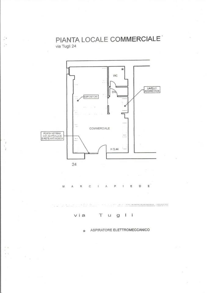 Negozio in {3}, Via G. Tugli - Planimetria 1