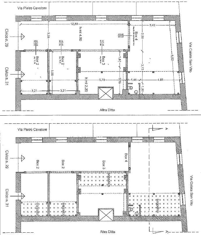 Locale commerciale in Via Gennaro Trincone 29, Salerno, {3} - Planimetria 1