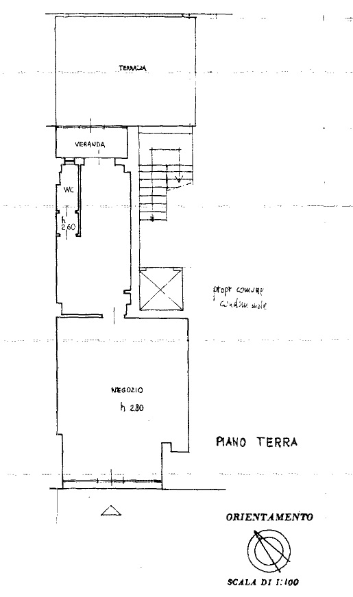 Locale commerciale in Via Luigi Gordigiani, Firenze, {3} - Planimetria 1