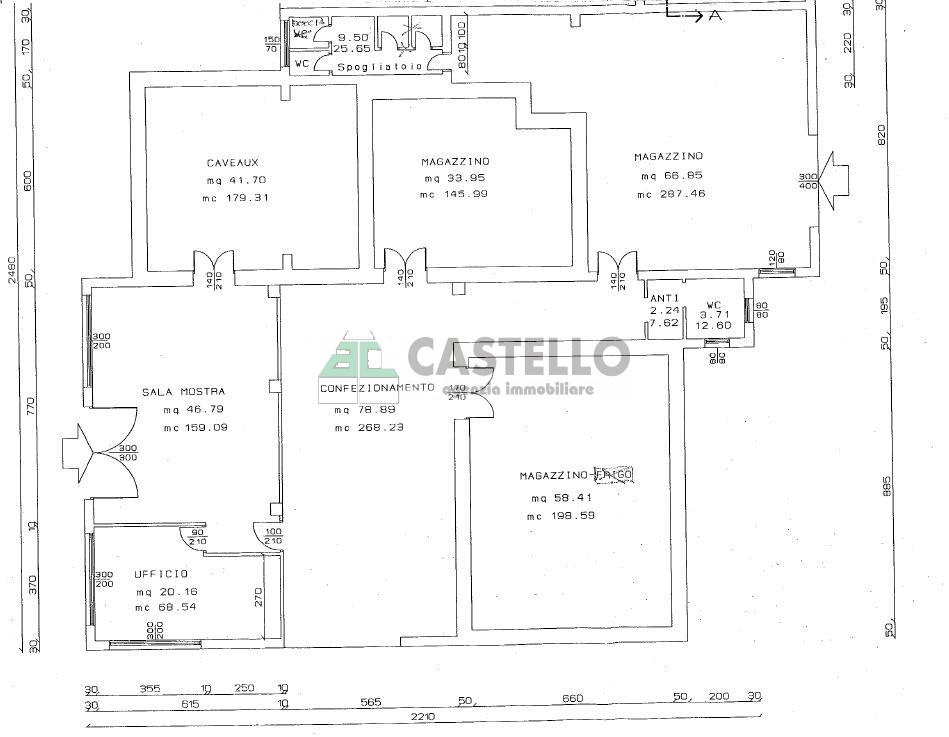 Capannone in Meucci, Cadoneghe, {3} - Planimetria 1