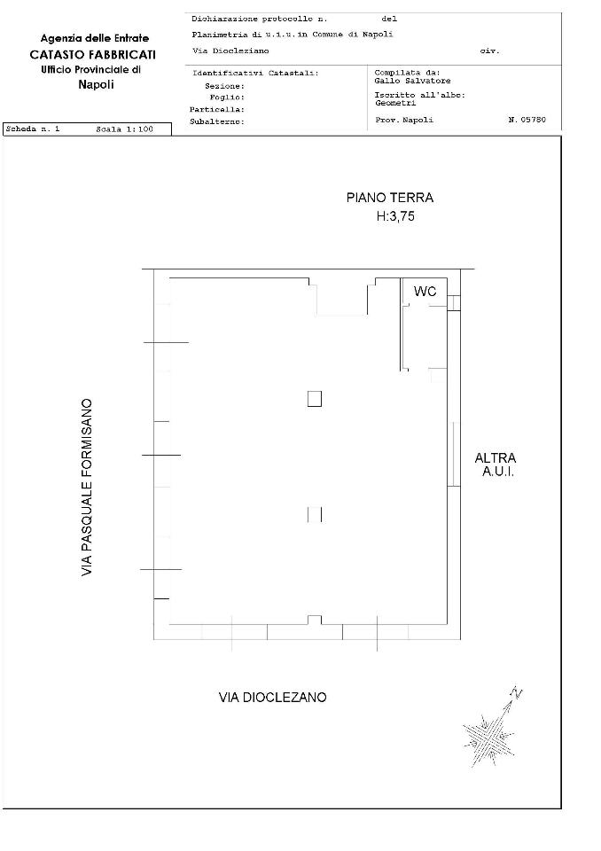 Negozio in , Napoli, {3} - Planimetria 1
