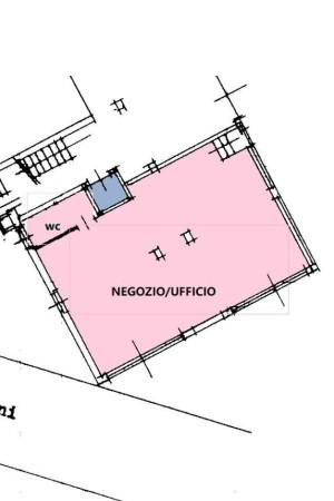 Negozio in Via Don Giovanni Minzoni 24, Voghera, {3} - Planimetria 1