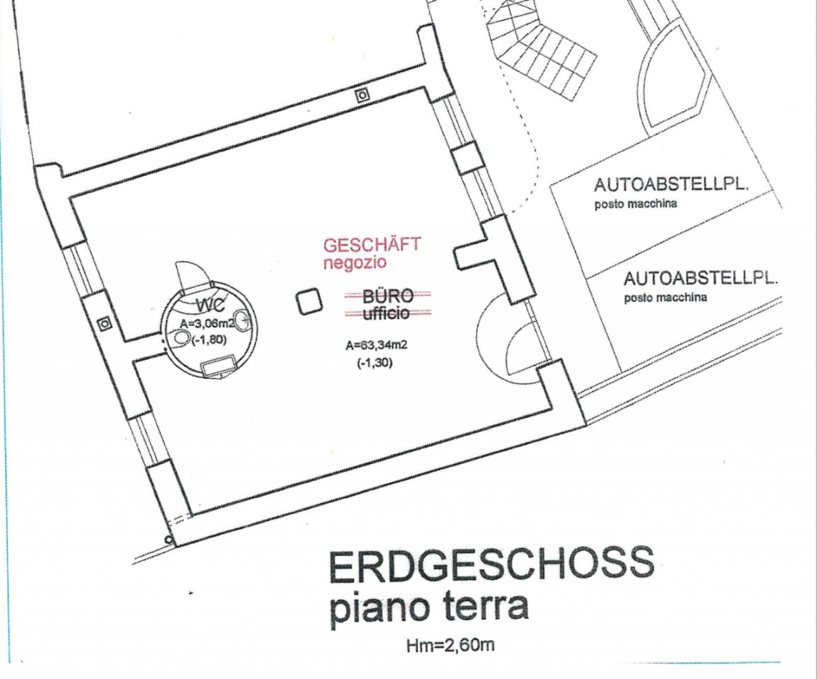 Esercizio commerciale in Via Strada Vecchia - Alte LandstraßE, Ora, {3} - Planimetria 1