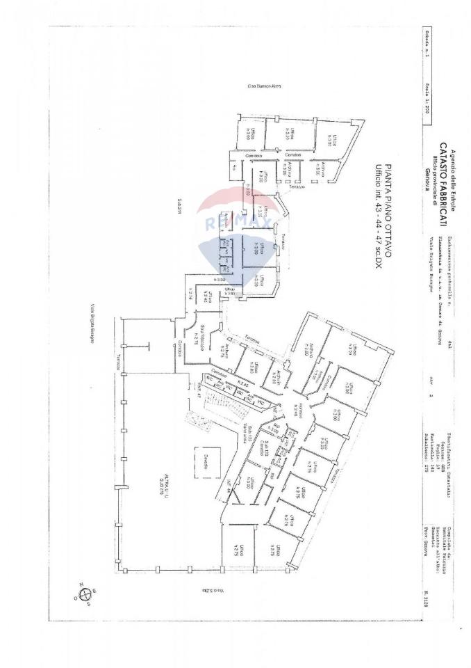 Ufficio in Viale Brigata Bisagno 2, Genova, {3} - Planimetria 1