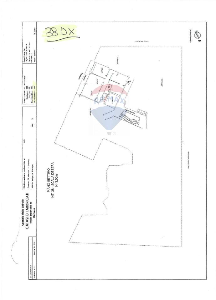Ufficio in Viale Brigata Bisagno 2, Genova, {3} - Planimetria 1