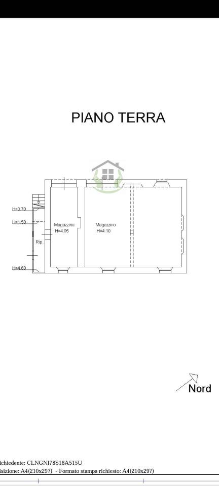 Magazzino in Via Sant'Antonio, Grottammare, {3} - Planimetria 1