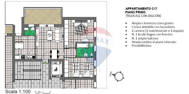 Dreizimmerwohnung in Via Mozart 11, Calusco d'Adda - Foto 1