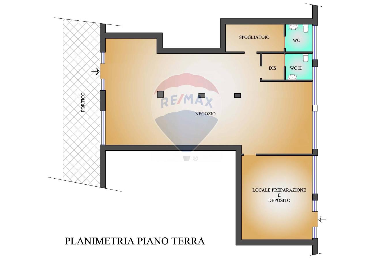 Negozio in Via John Kennedj 1/G, Valbrembo, {3} - Planimetria 1