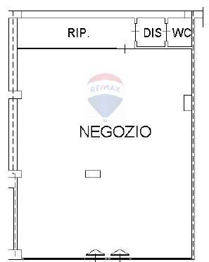 Negozio in Via Ortigara 1, Treviglio, {3} - Planimetria 1