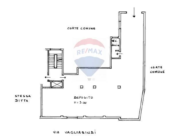 Negozio in Via Gustavo Vagliasindi 43, Catania, {3} - Planimetria 1