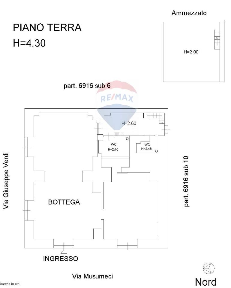 Negozio in Via Musumeci 64/66, Catania, {3} - Planimetria 1