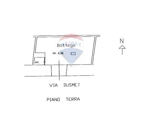 Negozio in Via Cardinale Benedetto Giuseppe Dusmet 15, Catania, {3} - Planimetria 1