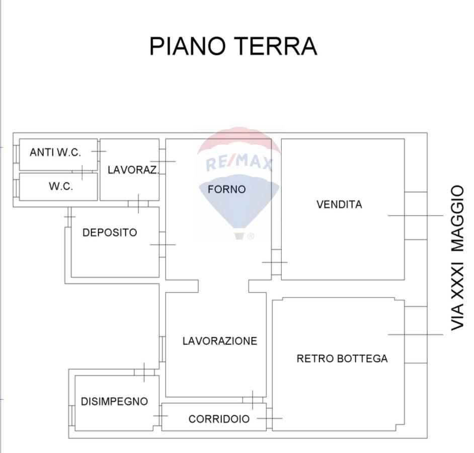Negozio in Via XXXI Maggio 50, Catania, {3} - Planimetria 1