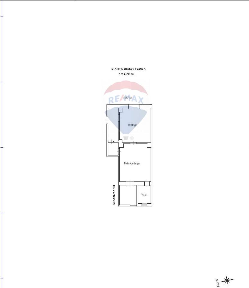 Negozio in Via Aloi 17, Catania, {3} - Planimetria 1