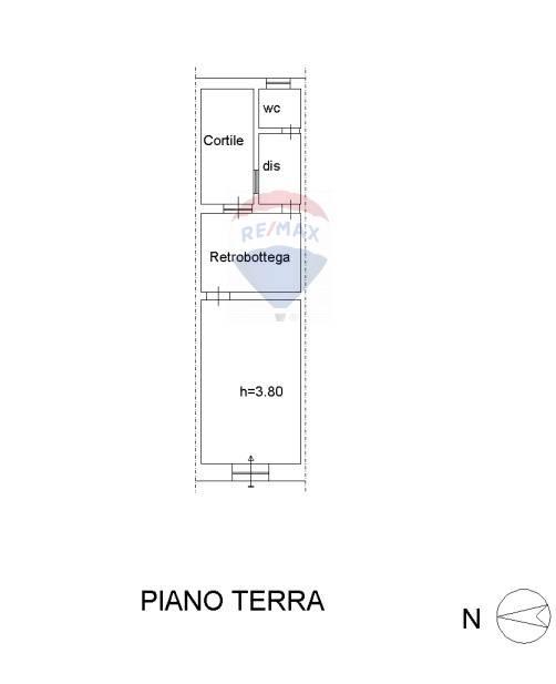 Negozio in Via Vincenzo Casagrande 18, Catania, {3} - Planimetria 1
