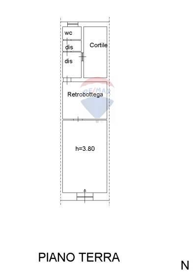 Negozio in Via Vincenzo Casagrandi 22, Catania, {3} - Planimetria 1