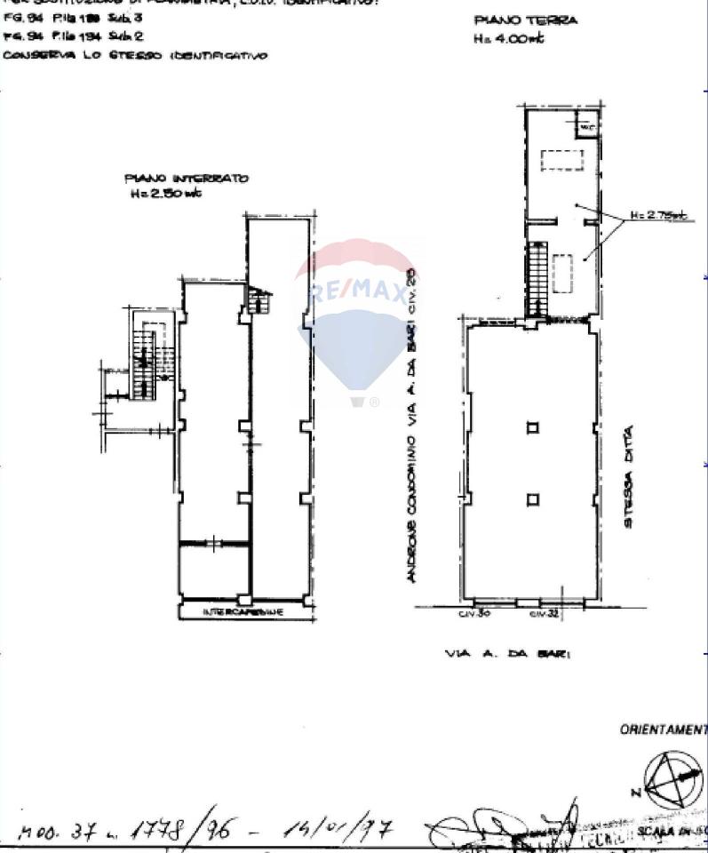 Negozio in Via Andrea da Bari 30, Bari, {3} - Planimetria 1