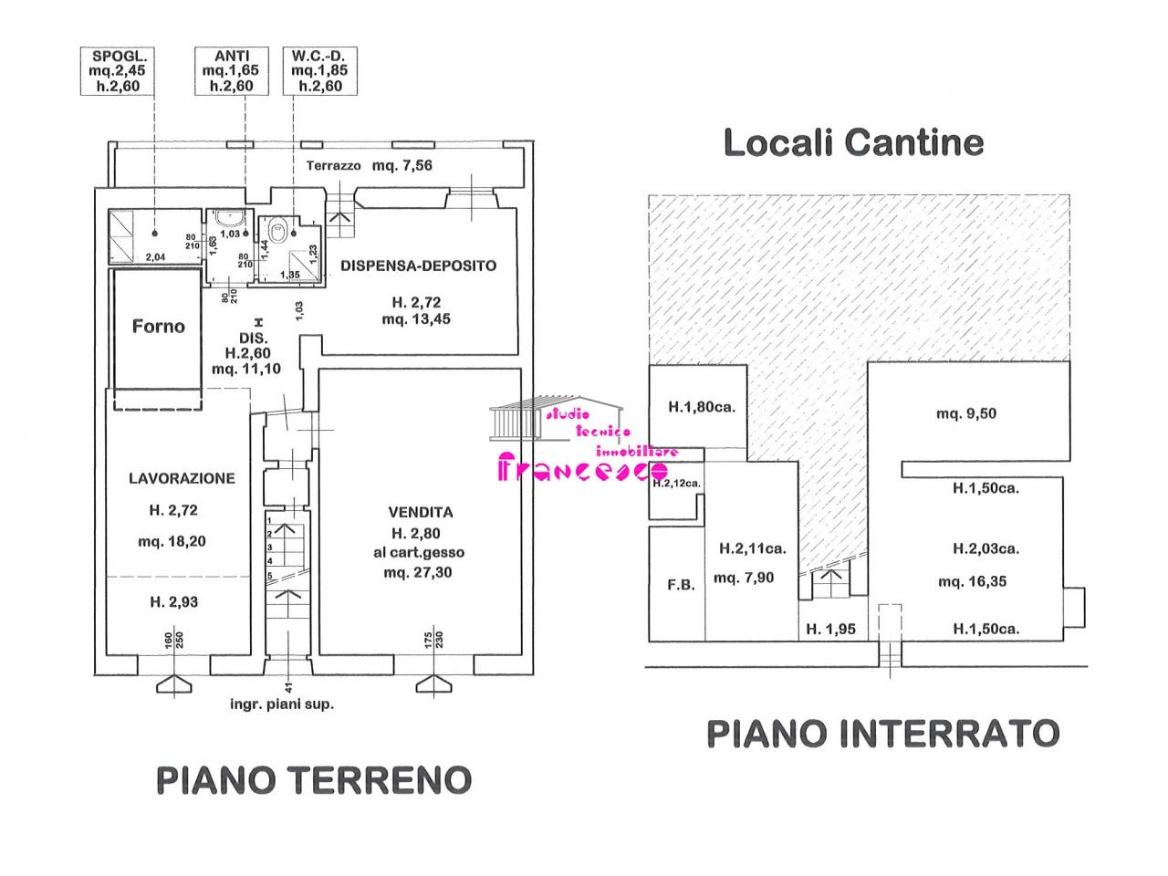 Esercizio commerciale in Piazza delle Cure, Firenze, {3} - Planimetria 1