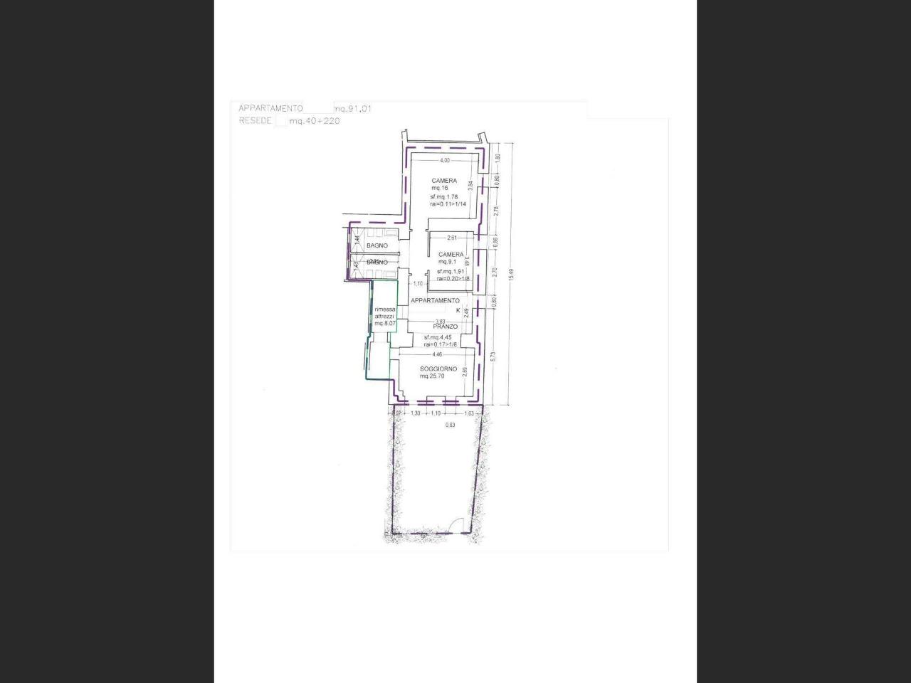 Quadrilocale in {3}, Strada Grossetana 101 - Planimetria 1