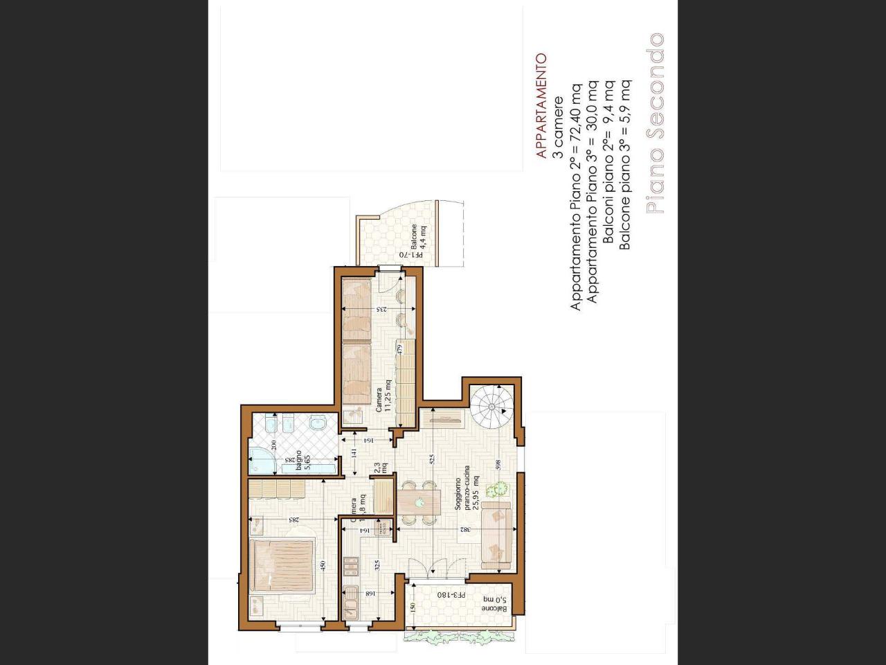 Quadrilocale in {3}, Via della Mercanzia 9, Isola d'Arbia - Planimetria 1