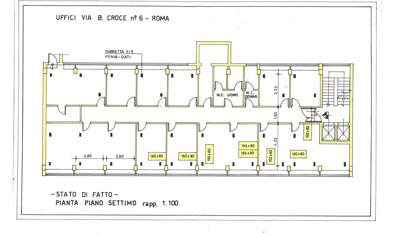Ufficio in Via Benedetto Croce, Roma, {3} - Planimetria 1