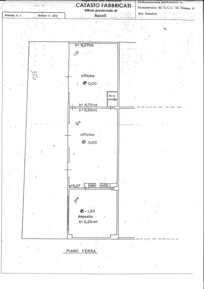 Laboratorio in Via Pasubio 20, San Benedetto Del Tronto, {3} - Planimetria 1