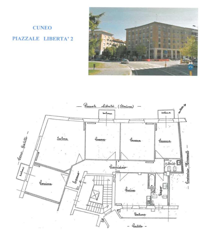 Ufficio in Piazzale della Libertà, Cuneo, {3} - Planimetria 1