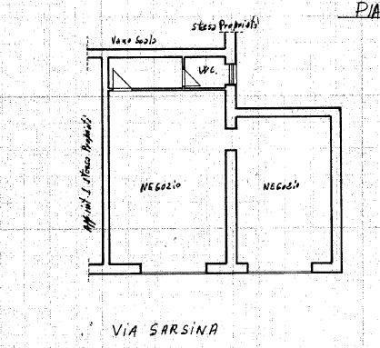 Negozio in Via Sarsina, Roma, {3} - Planimetria 1