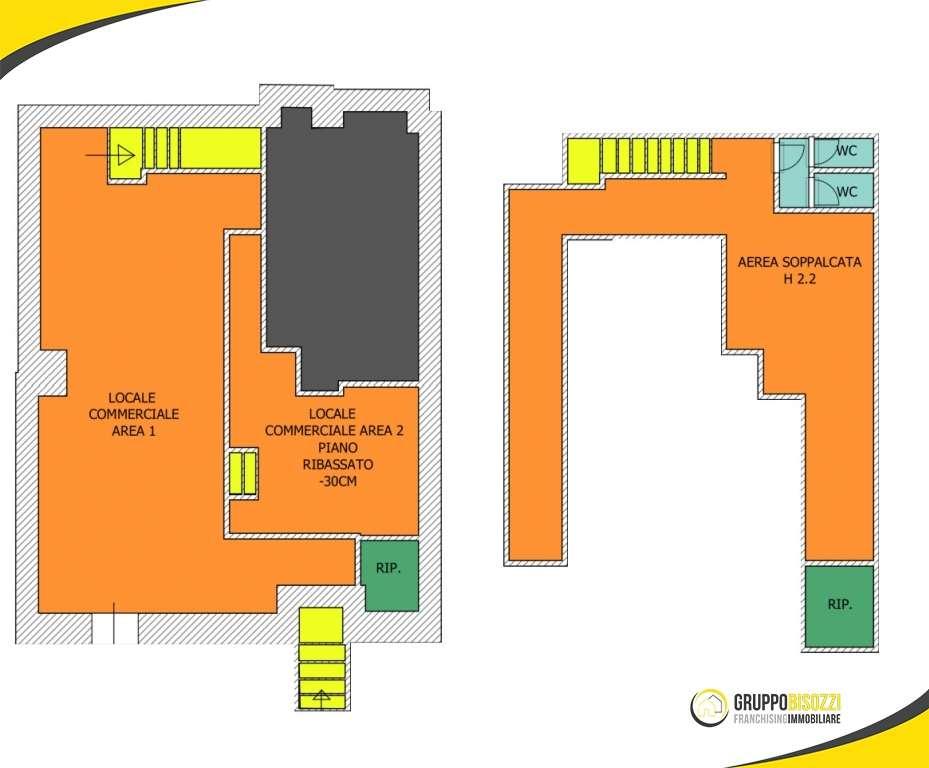 Negozio in Viale Guido Baccelli 108, Civitavecchia, {3} - Planimetria 1