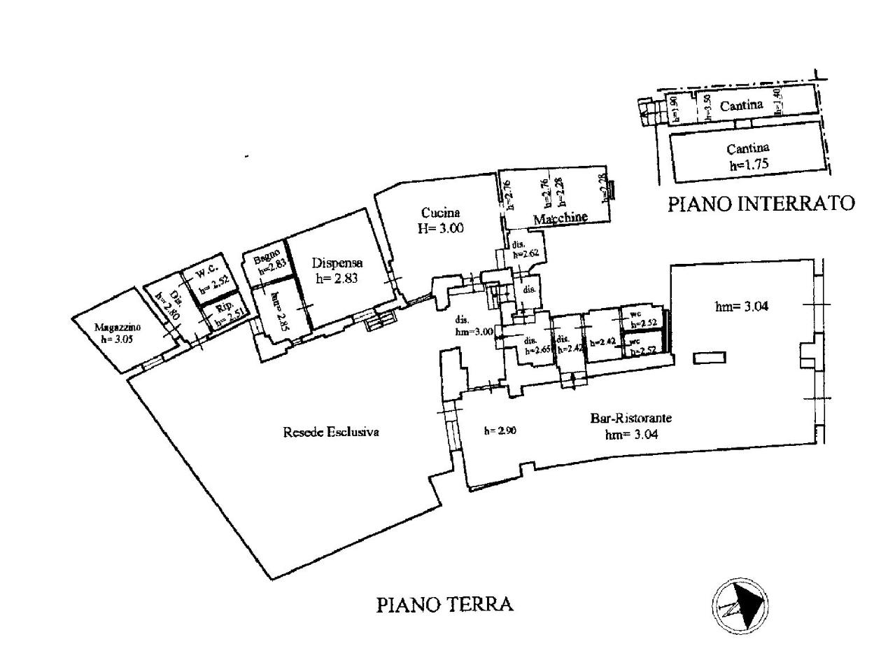 Locale commerciale in a S. Pietro Somaldi 55100, Lucca, {3} - Planimetria 1