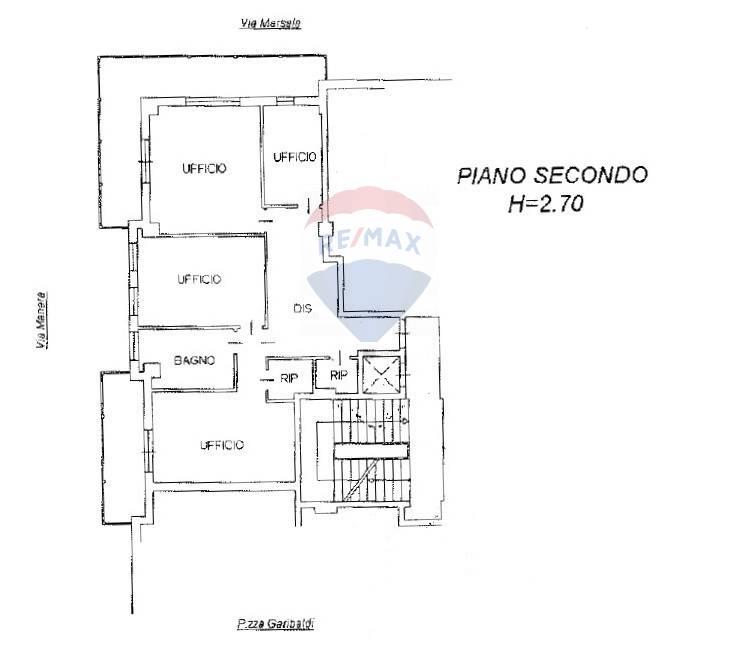 Ufficio in Via Manara 5, Falconara Marittima, {3} - Planimetria 1