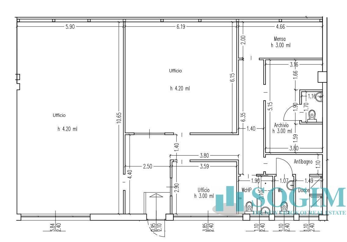 Ufficio in , Rozzano, {3} - Planimetria 1