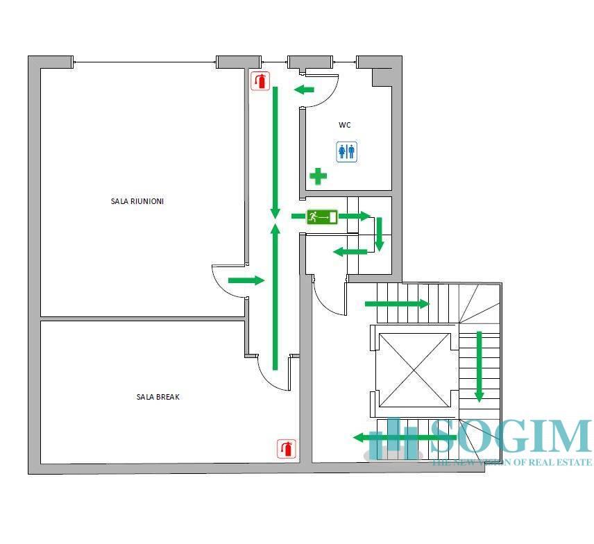 Ufficio in Via Aristotele 9, Brugherio, {3} - Planimetria 1