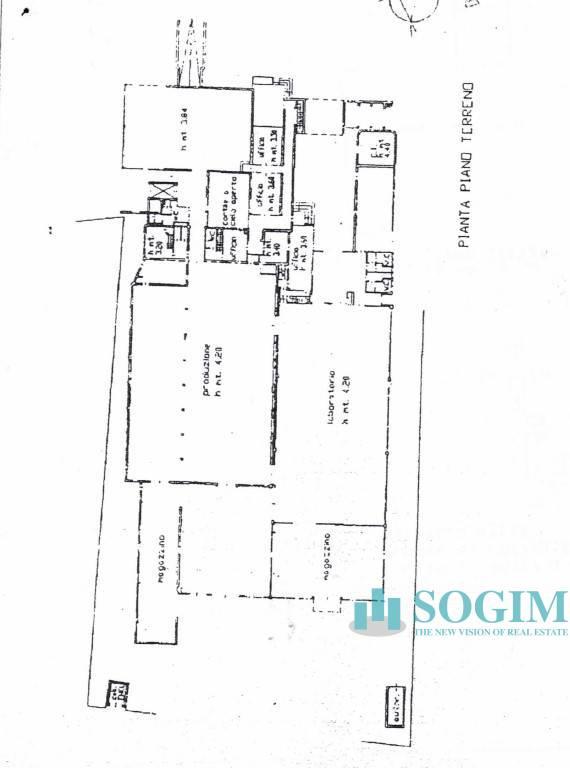 Capannone in Via Cesare Battisti, Golasecca, {3} - Planimetria 1