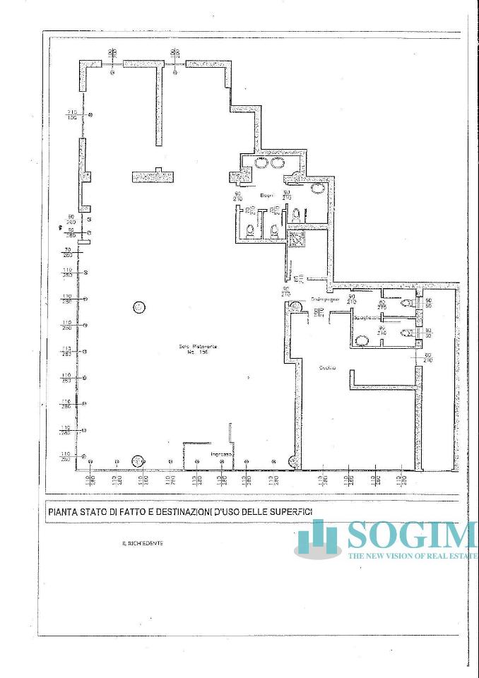 Negozio in Via Caio Asinio 9, Cernusco Sul Naviglio, {3} - Planimetria 1