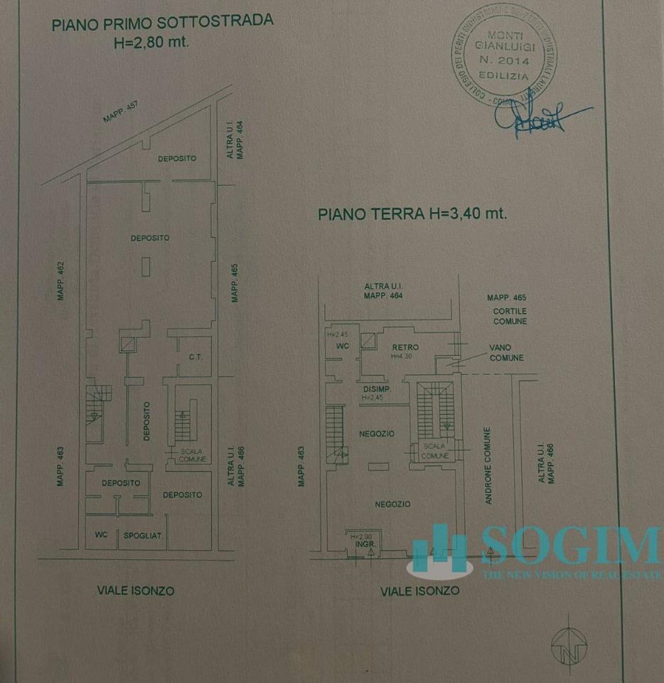 Esercizio commerciale in Viale Isonzo, Milano, {3} - Planimetria 1