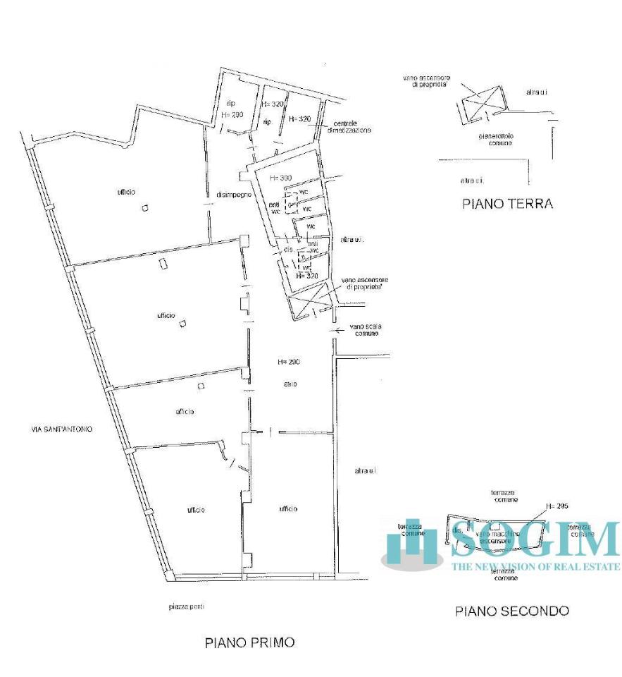 Ufficio in Via Sant'Antonio 2, Gallarate, {3} - Planimetria 1