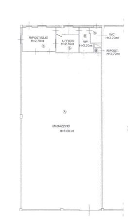 Capannone in Via Pietro Frassati 5, Borriana, {3} - Planimetria 1